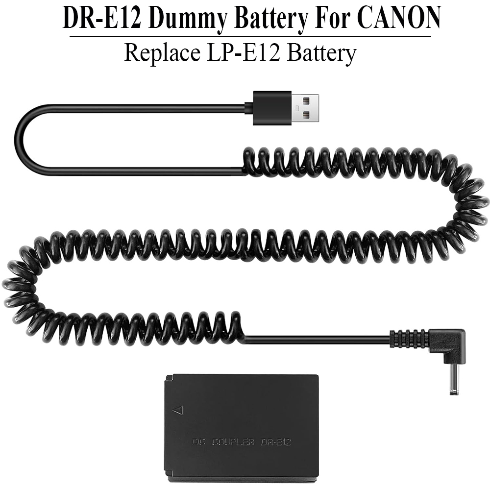 Canon Camera Eos M50 Mark Ii - LP-E12 kabel daya USB ACK-E12 Kit