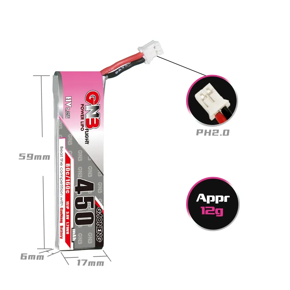 2 Buah Baterai Lipo GNB 2S 7.6 - Drone Racing Charger ulasan dan harga