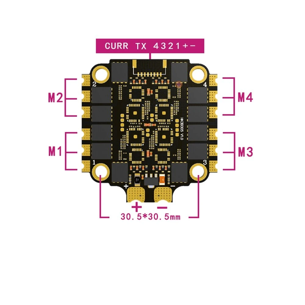 HAKRC 60A Blheli_32 2-6S 4 In  - Drone Racing Esc ulasan dan harga