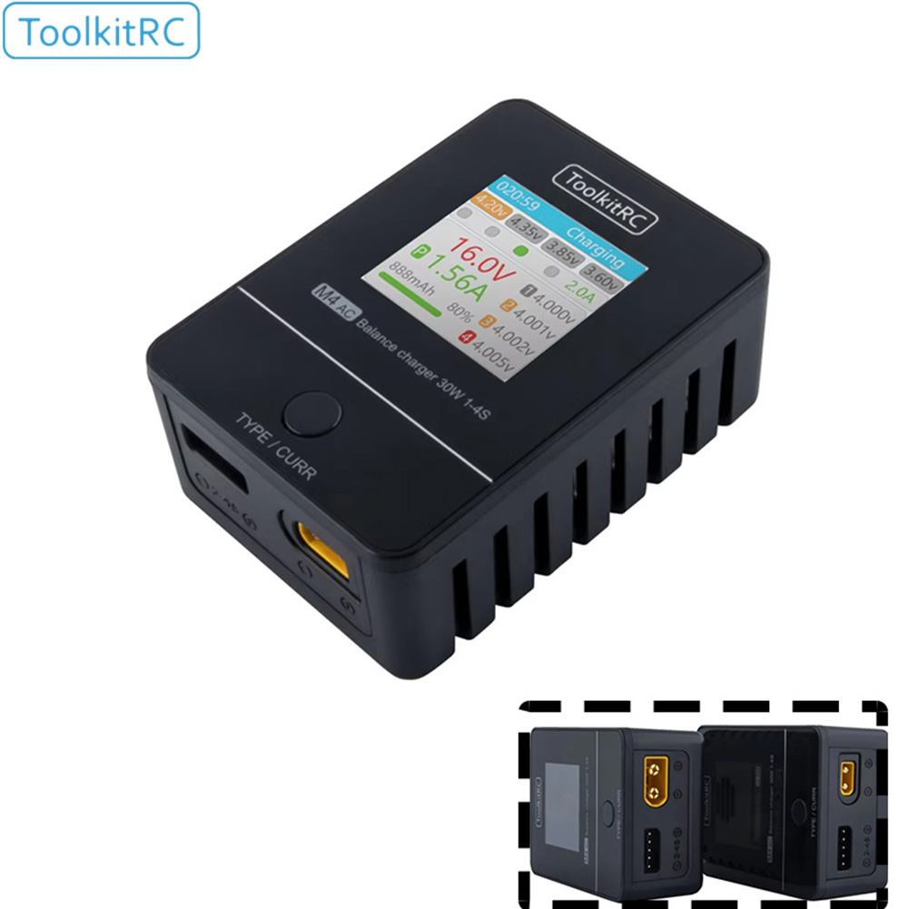ToolkitRC M4AC 30W Pengisi Day - Drone Racing Charger ulasan dan harga
